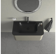 Meuble sous-vasque DURAVIT Happy D.2 Plus 40,8 x 100x 55 cm gris pierre mat satiné HP497109292