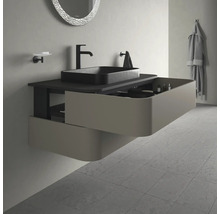 Meuble sous-vasque DURAVIT Happy D.2 Plus 40,8 x 100x 55 cm gris pierre mat satiné HP497109292
