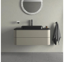 Meuble sous-vasque DURAVIT Happy D.2 Plus 40,8 x 100x 55 cm gris pierre mat satiné HP497109292