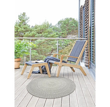 Outdoorteppich Pudong silber Ø 80 cm