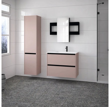 Armoire haute Devo Etna 2.0 40x172x33 cm tirant gauche antique rose