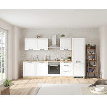 Meuble d'évier Held Möbel Lübeck lxpxh 120 x 60 x 86 cm blanc mat démonté