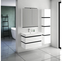 Hängehochschrank mit 4 Türen und 3 Schubladen Devo Viva 2.0 rechts BxHxT 40x170x26 cm premium white matt