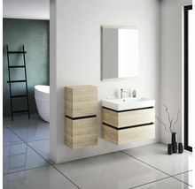 Miroir Devo Viva 2.0 lxhxé 70x85x2 cm oak halifax white