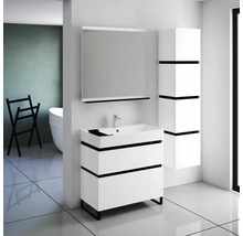 Hängehochschrank mit 4 Türen Devo Viva 2.0 rechts BxHxT 40x170x35 cm premium white matt