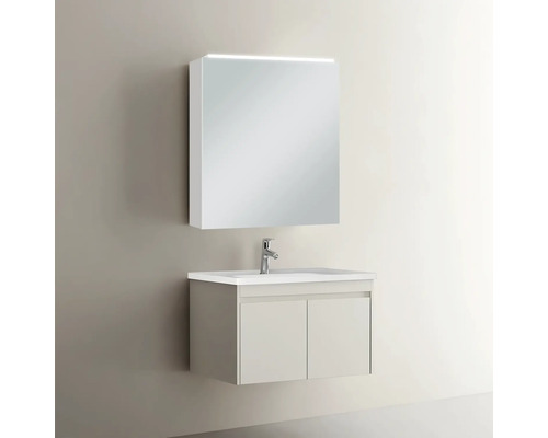 Badmöbelset mit Spiegelschrank und Waschbeckenunterschrank
