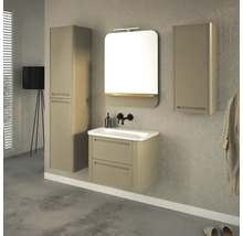Hängehochschrank mit 2 Türen Devo Gloria 2.0 links BxHxT 40x172x33 cm stone grey supermatt glatt