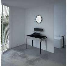 Waschtischunterschrank mit 2 Schubladen Devo Lotos BxHxT 100 x 76 cm x 53 cm Frontfarbe perfect touch stahlgrau