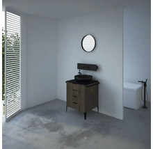 Waschtischunterschrank mit 4 Schubladen Devo Lotos BxHxT 60 x 76 cm x 53 cm Frontfarbe bronze expressive oak