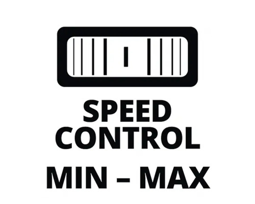 Symbol für Geschwindigkeitsregelung von minimal bis maximal