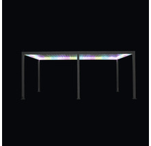 Freistehende Pergola mit LED-Beleuchtung
