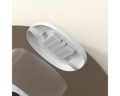 Deckel eines Abfalleimers aus Kunststoff mit Filter