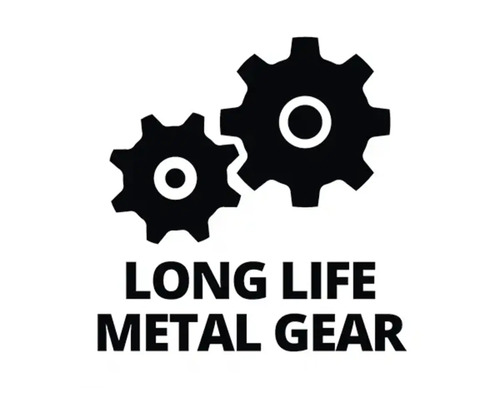 Langlebiges Metallgetriebe Symbol