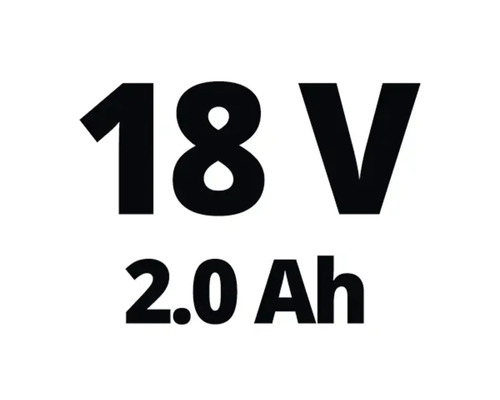 18 Volt 2.0 Amperestunden Kennzeichnung