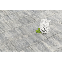Beton Terrassenplatte iStone Value weiß-schwarz 60 cm x 30 cm x 4 cm