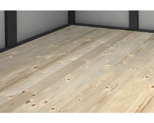 Plancher en bois avec cadre