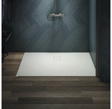 Douche à l''italienne avec receveur plat et pomme de douche