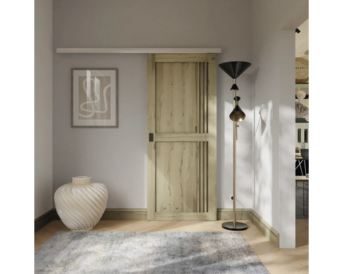 Schiebetürblatt LAMELLO SLIM Modern III Balkeneiche 950x2030 mm für Beschlag Selir Links/Rechts