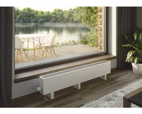 Raumansicht mit Fenster und weißem Heizkörper