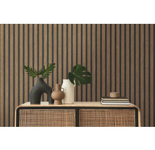 Vliestapete 39109-8 Elements II Holzpaneel braun