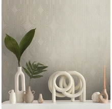 Vliestapete 39937-1 French Affair Grafik modern beige metallic