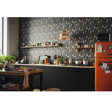 Vliestapete 39658-3 Stories of Life Blätter geometrisch beige