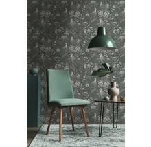 Vliestapete 39982-1 Pfau grau