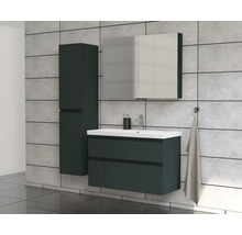 Jungborn Spiegelschrank TRENTA 100 x 14,4 x 72 cm grün Salvia matt 3-türig IP 44