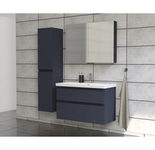 Jungborn Spiegelschrank TRENTA 100 x 14,4 x 72 cm taubenblau 3-türig IP 44