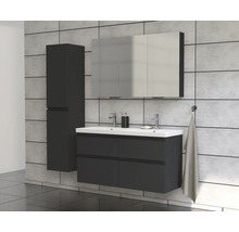 Jungborn Spiegelschrank TRENTA 120 x 14,4 x 72 cm anthrazit matt 3-türig IP 44