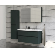 Jungborn Spiegelschrank TRENTA 120 x 14,4 x 72 cm grün Salvia matt 3-türig IP 44