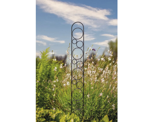 Piquet de jardin en métal avec motif circulaire comme décoration de jardin