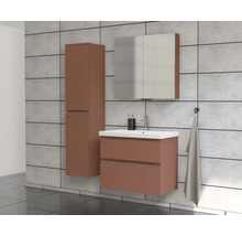 Jungborn Waschplatz TRENTA BxHxT 80x65x45 cm cotto matt mit Keramik-Waschtisch Griffleiste chrom matt
