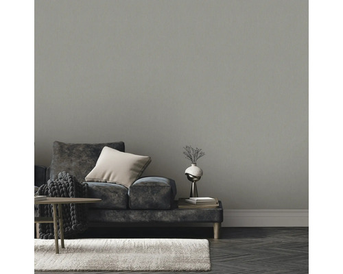 Salon avec canapé, coussins, table et tapis