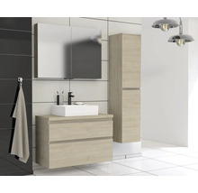 Jungborn Waschtischunterschrank TRENTA BxHxT 96,7 x 64,6 x 44,5 cm Frontfarbe eiche holzdekor TRE DESK 100 2Z S 70
