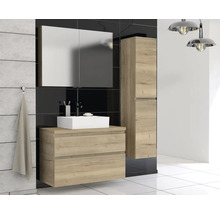 Jungborn Waschtischunterschrank TRENTA BxHxT 96,7 x 64,6 x 44,5 cm Frontfarbe eiche holzdekor TRE DESK 100 2Z S 80