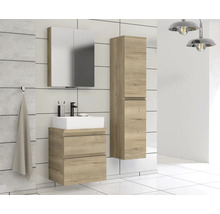 Jungborn Waschtischunterschrank TRENTA BxHxT 56,7 x 64,6 x 44,5 cm Frontfarbe eiche holzdekor TRE DESK 60 2Z B 80