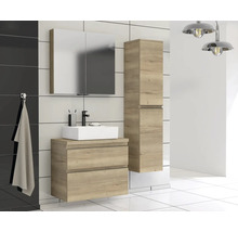 Jungborn Waschtischunterschrank TRENTA BxHxT 76,7 x 64,6 x 44,5 cm Frontfarbe eiche holzdekor TRE DESK 80 2Z B 80