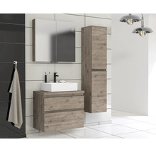 Jungborn Waschtischunterschrank TRENTA BxHxT 76,7 x 64,6 x 44,5 cm Frontfarbe eiche holzdekor TRE DESK 80 2Z B D370