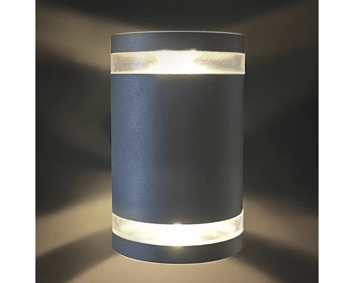 Zylindrische Wandleuchte für den Aussenbereich