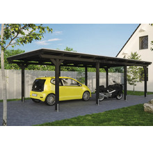 Carport avec voiture et moto