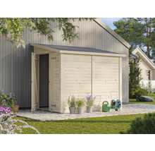 Abri de jardin Palmako Mia 3,6 m² avec plancher 244 x 178 cm naturel