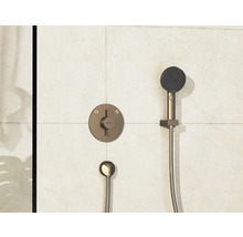 Brausegarnitur mit Handbrause und Thermostatmischer zur Wandmontage