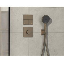 Robinet de douche avec douchette à main et éléments de commande au mur