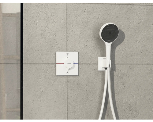 Ensemble de douche avec thermostat pour montage mural