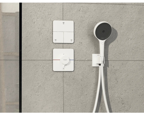 Aufputz Duschsystem mit Handbrause und Thermostat