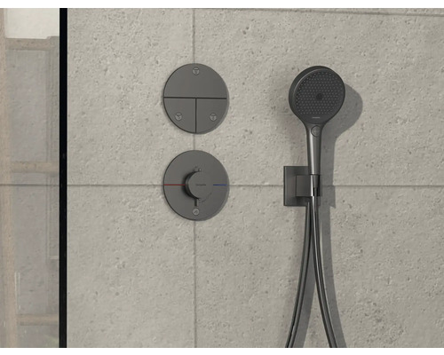 Handbrausegarnitur mit Thermostatarmatur für die Dusche