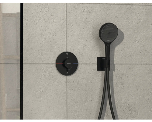Brausegarnitur zur Wandmontage mit Thermostat
