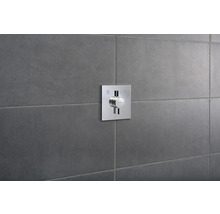Robinet de douche encastré hansgrohe DuoTurn E chrome 75417000 sans corps de base à encastrer