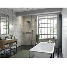 hansgrohe Badewannen Standarmatur METROPOL brushed black chrom ohne Unterputzgrundkörper mit Unterputzgrundkörper 32532340